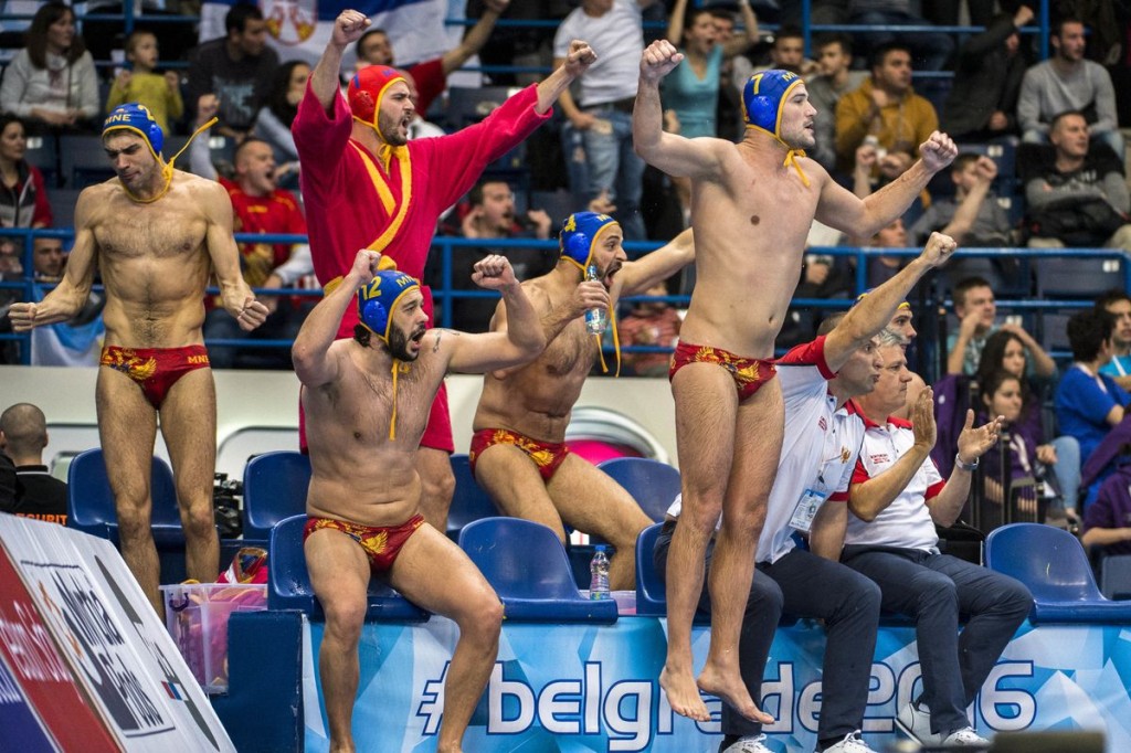 Team Montenegro MNE LEN European Water Polo Championships 2016 Men ITA - MNE Italy (White) Vs Montenegro (Blue) Kombank Arena, Belgrade, Serbia  Day10  19-01-2016 Photo G. Scala/Insidefoto/Deepbluemedia