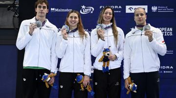 Rövidpályás úszó Eb – Ezüstérmet nyert a 4×50 méteres mixed gyorsváltó